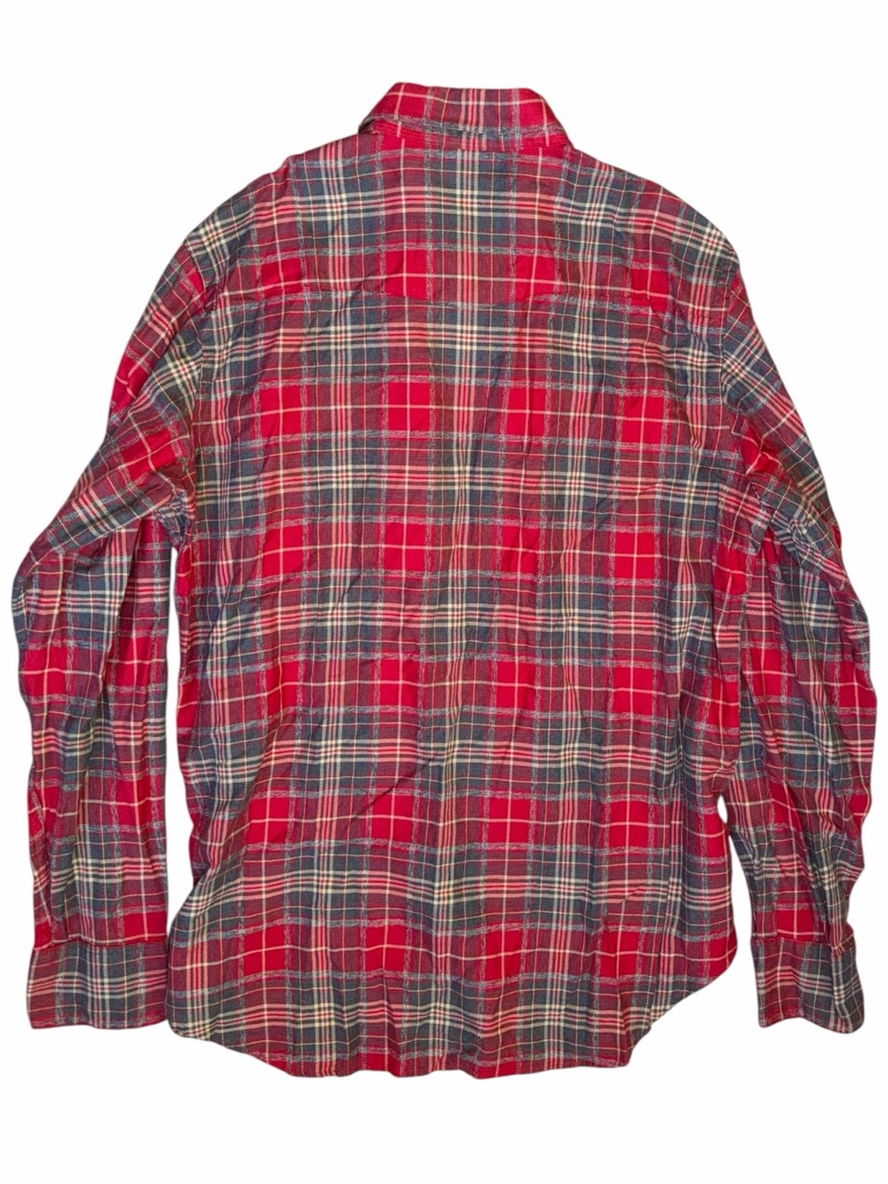 Polo Ralph Lauren Western Snap Flannel Shirt Red Tartan Plaid Men’s Large - Picture 5 of 9